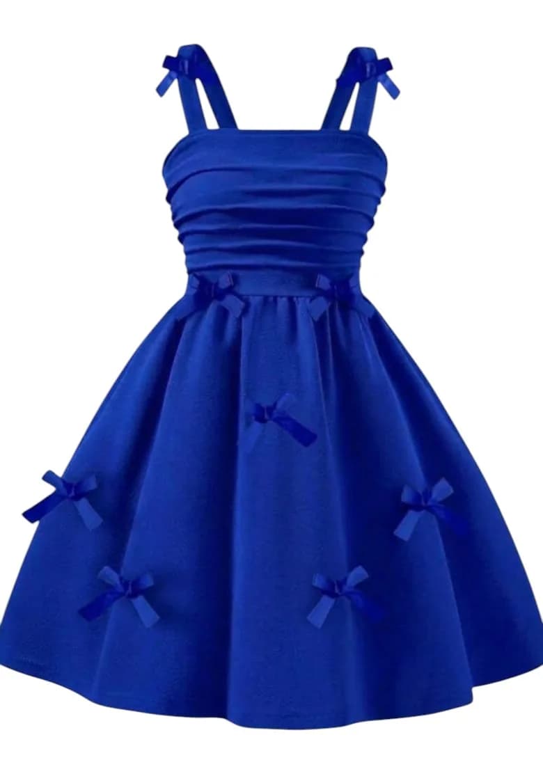 Vestido con lazos 3D