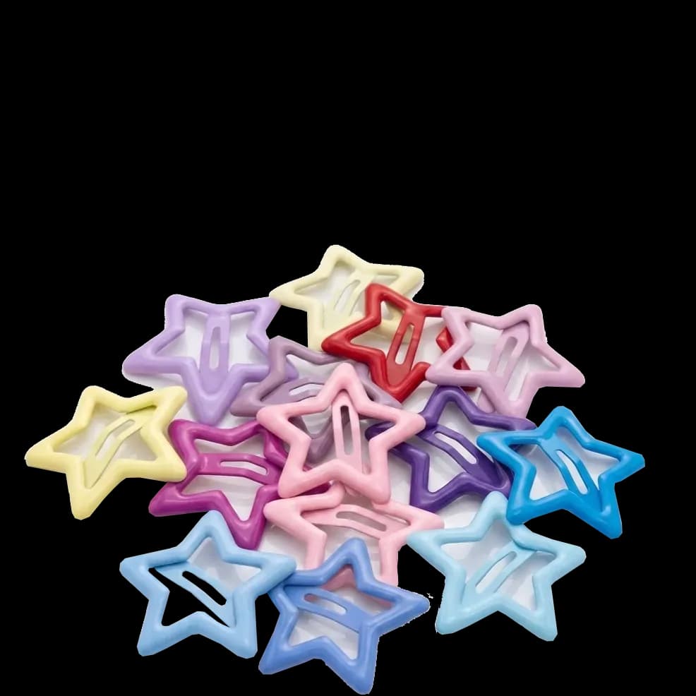 20 Clips de estrellas multicolor