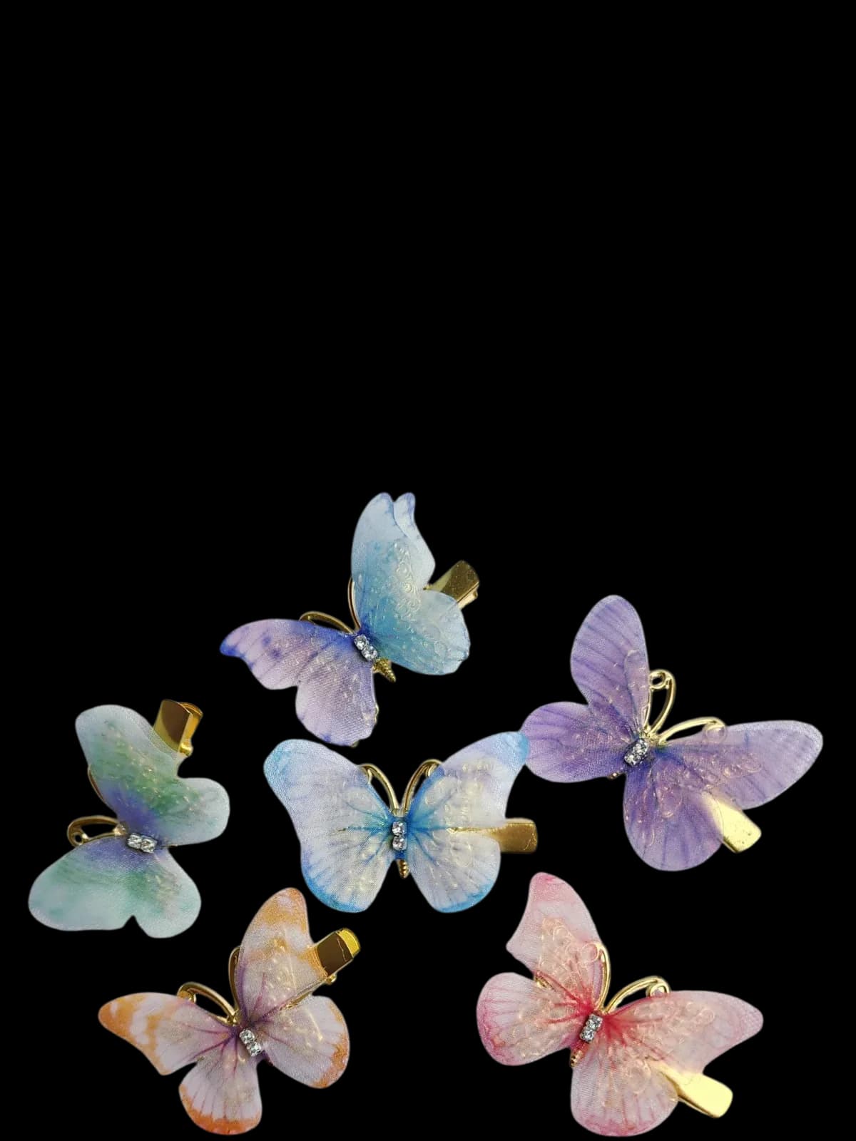 12 Clips de mariposa