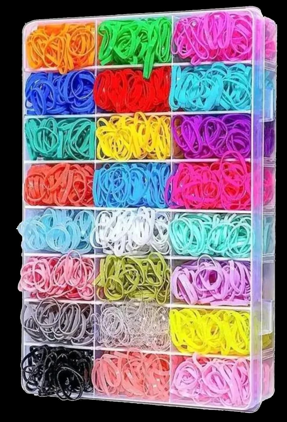Caja con ligas 24 colores