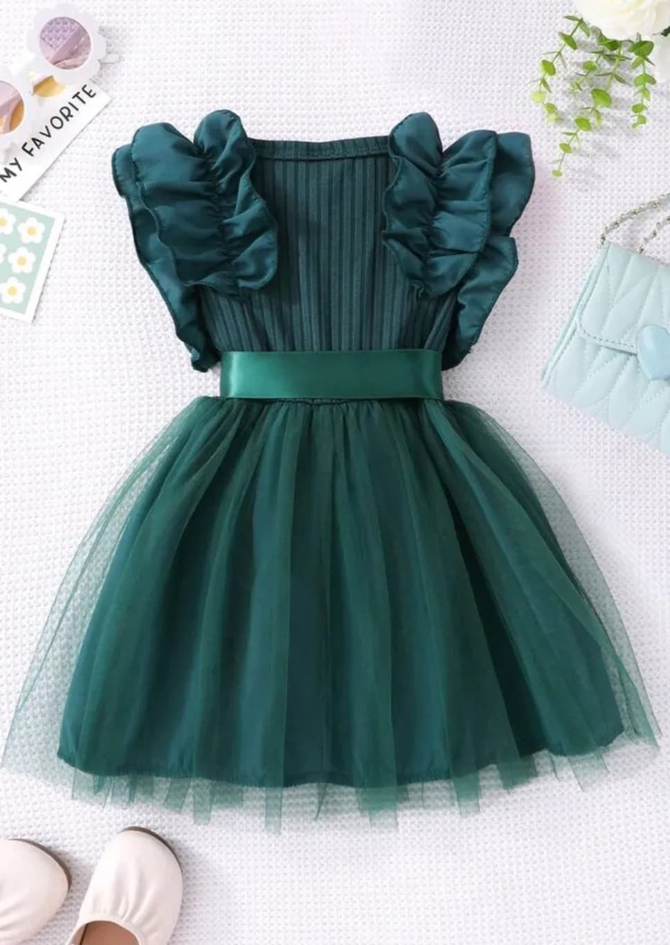 Vestido malla y acanalado — foto 4 de 6