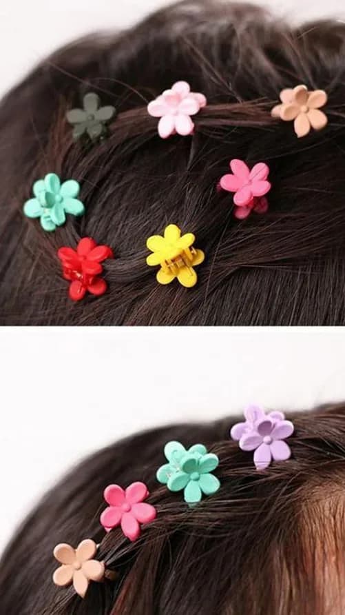 40 Mini Pinzas de Flor multicolor — foto 3 de 3